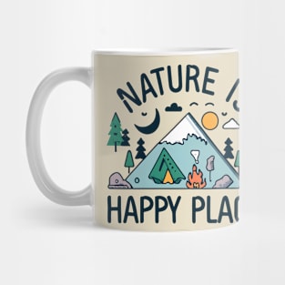 Nature is my happy place Mug